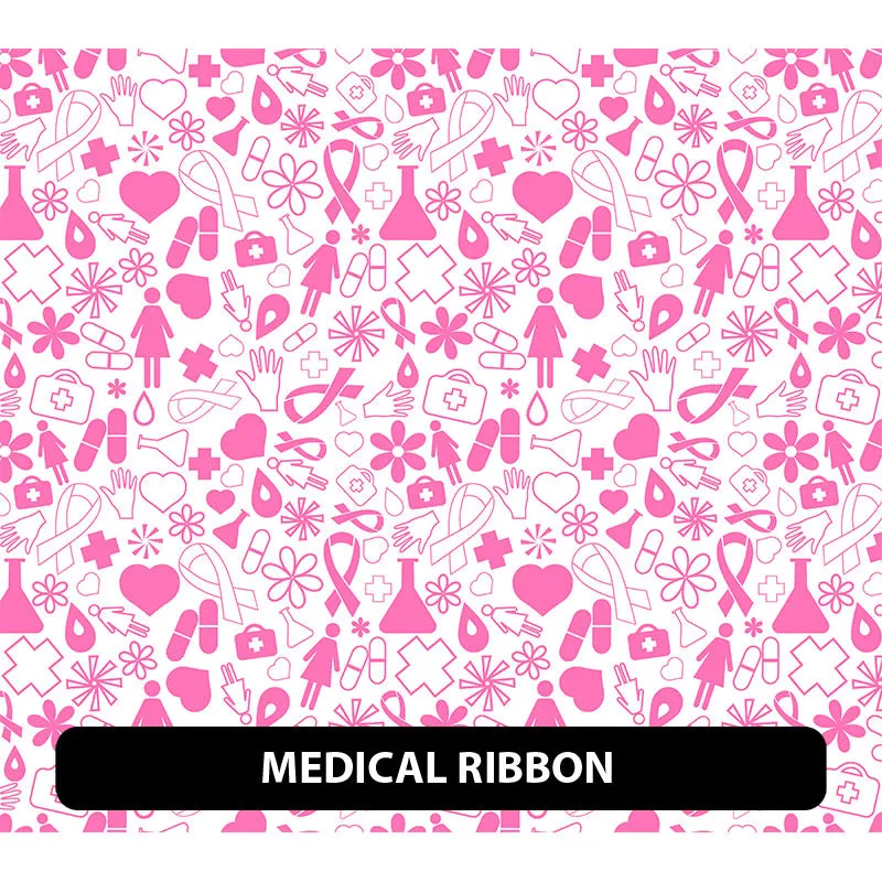 Breast Cancer Awareness Puff Patterned HTV (12" x 12")