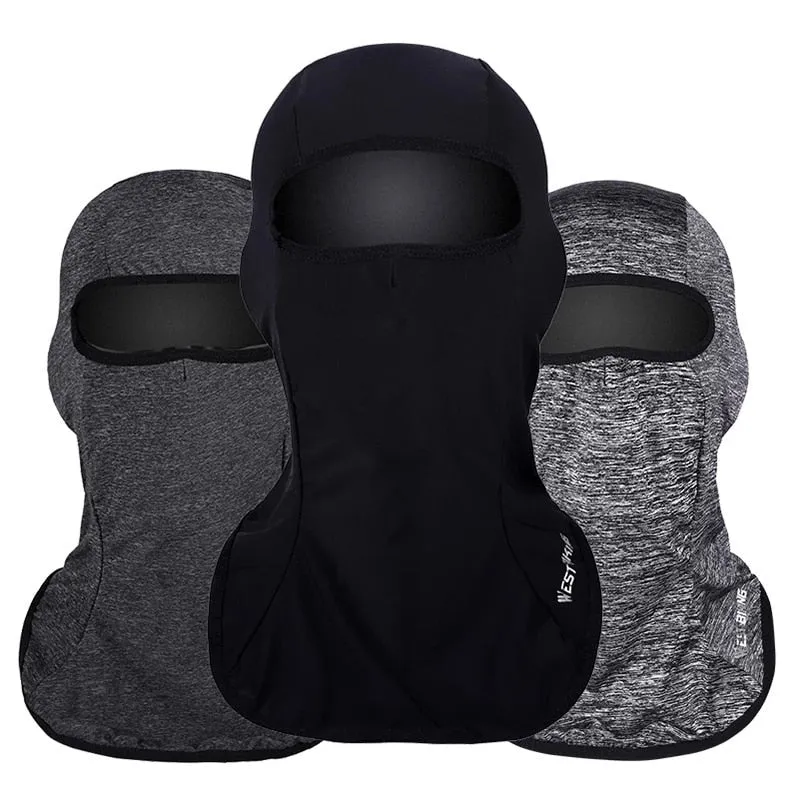 Breathable Thin Cycling Face Mask Ice Fabric Cool Balaclava Anti-UV Windproof Road MTB Bike Mask Bicycle Face Mask