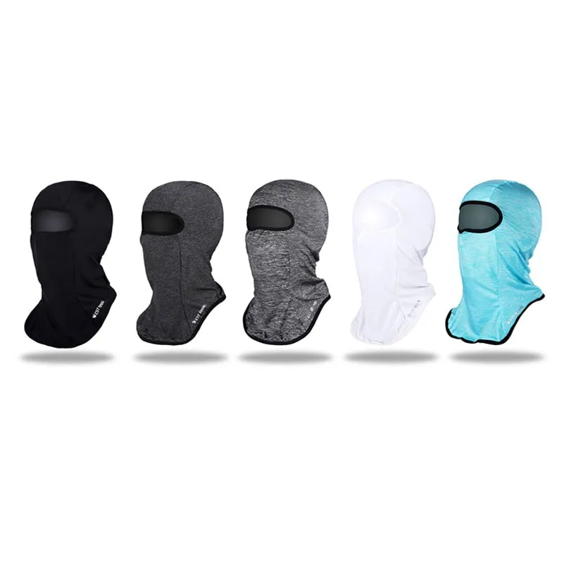 Breathable Thin Cycling Face Mask Ice Fabric Cool Balaclava Anti-UV Windproof Road MTB Bike Mask Bicycle Face Mask