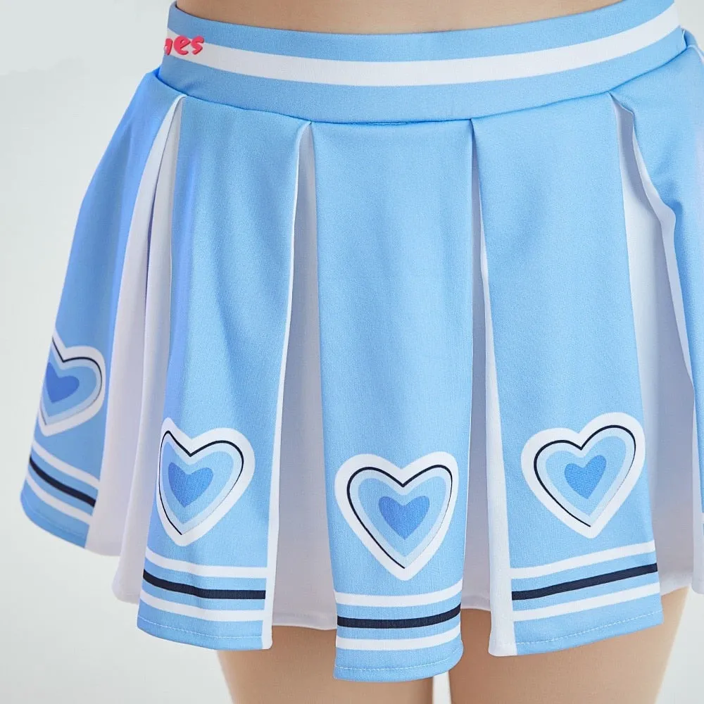 Bubbles Blue Cheerleader Costume Set