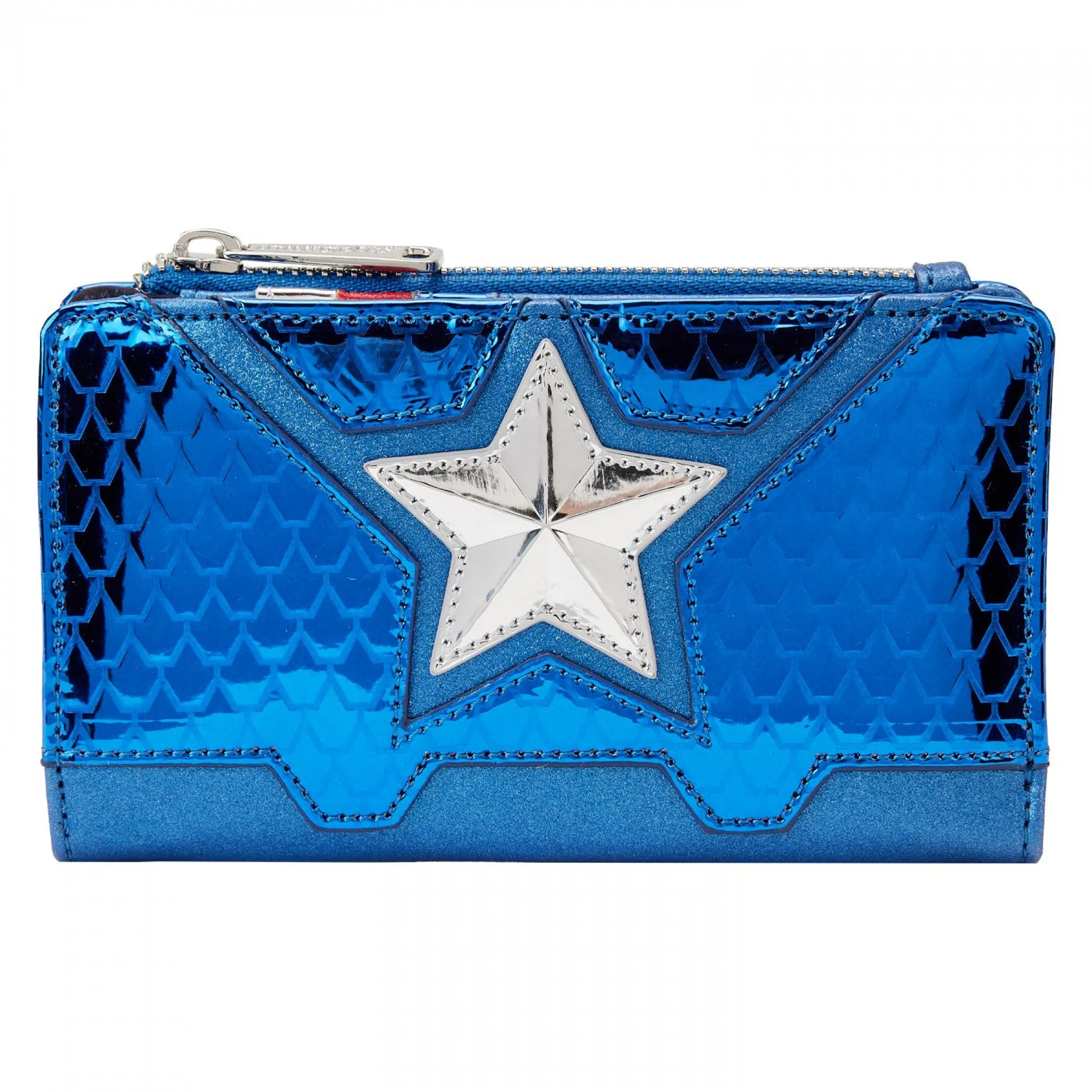 Captain America Cosplay Zip Around Wallet by Loungefly