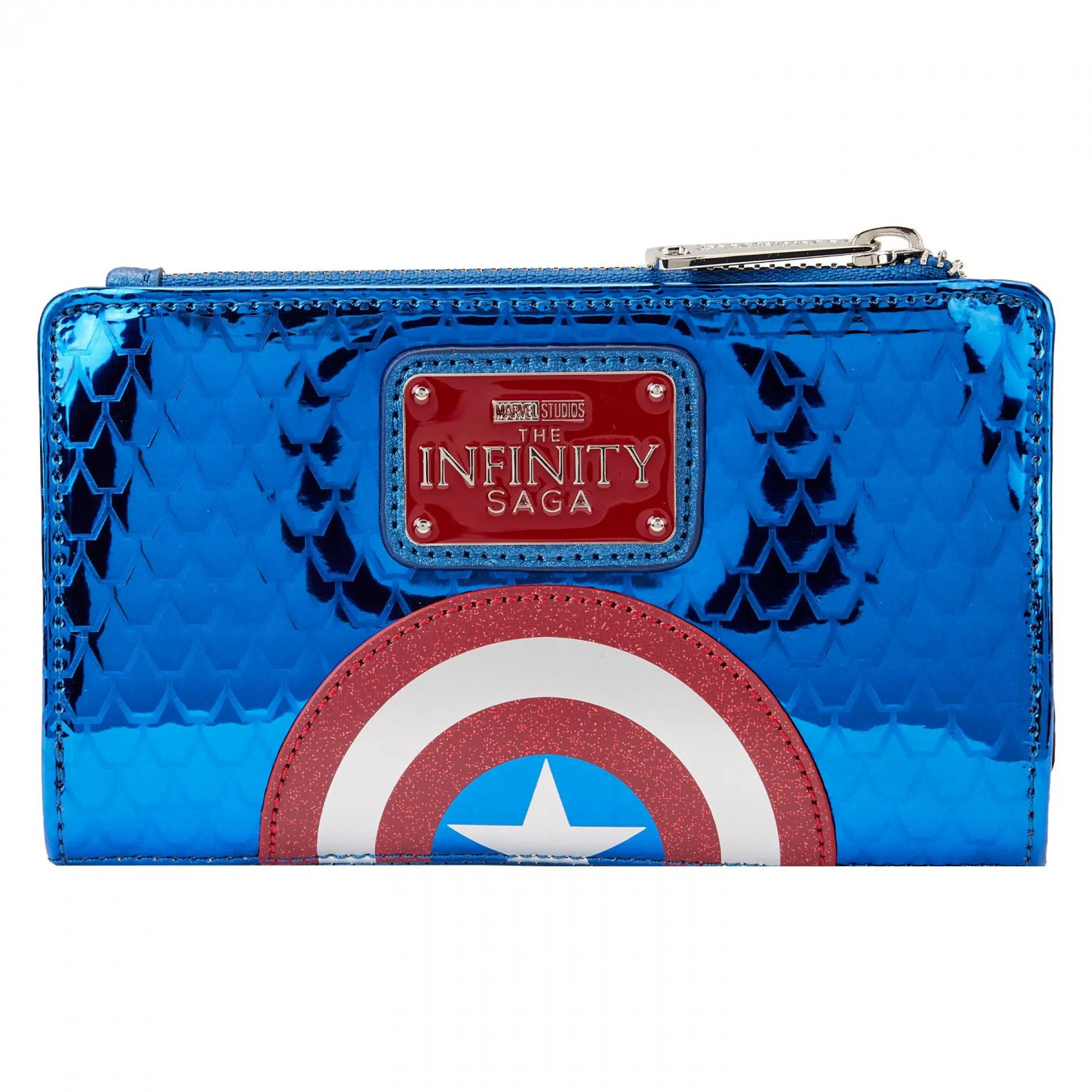 Captain America Cosplay Zip Around Wallet by Loungefly