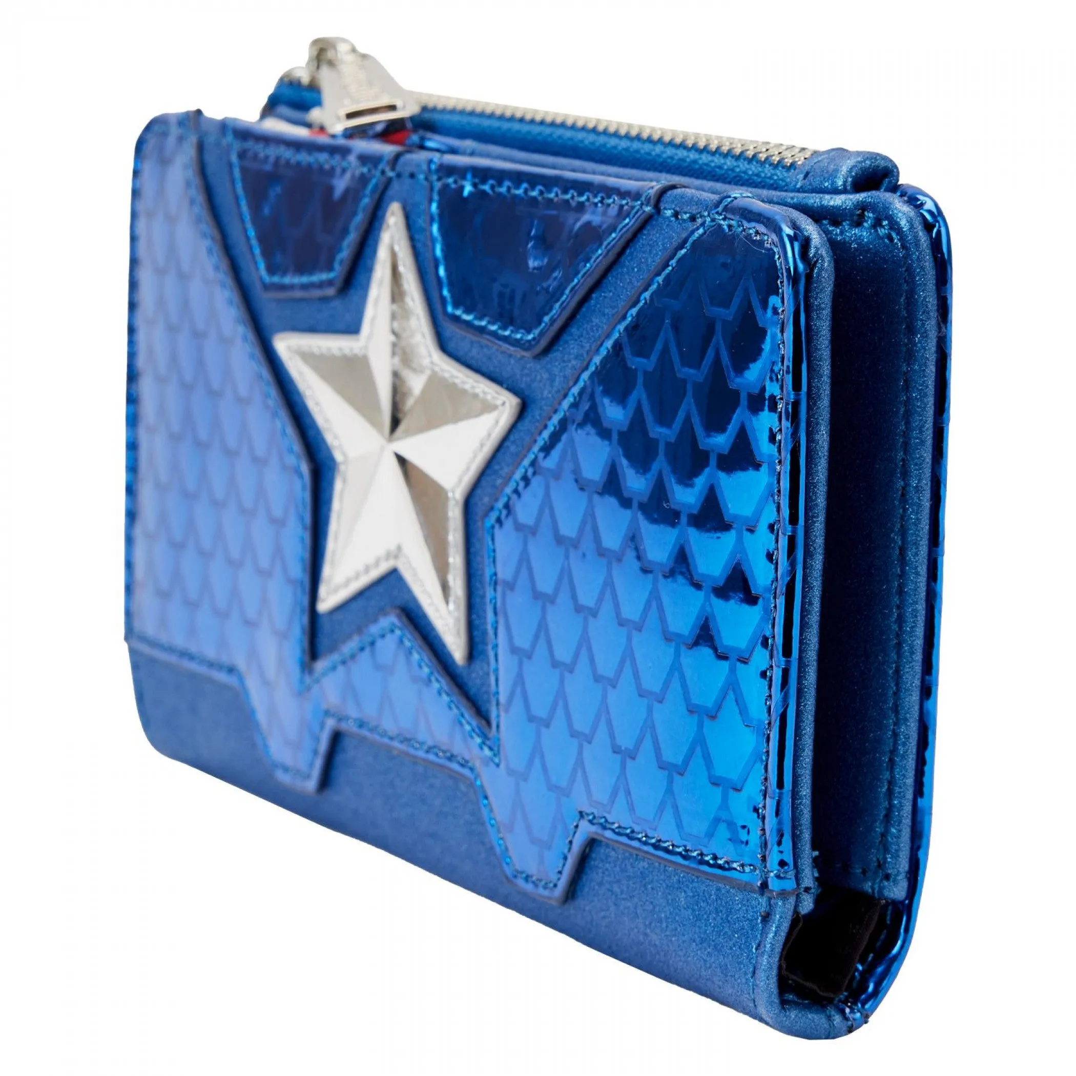 Captain America Cosplay Zip Around Wallet by Loungefly