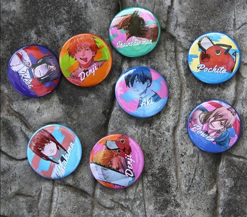 Chainsaw Man Character Style Pins