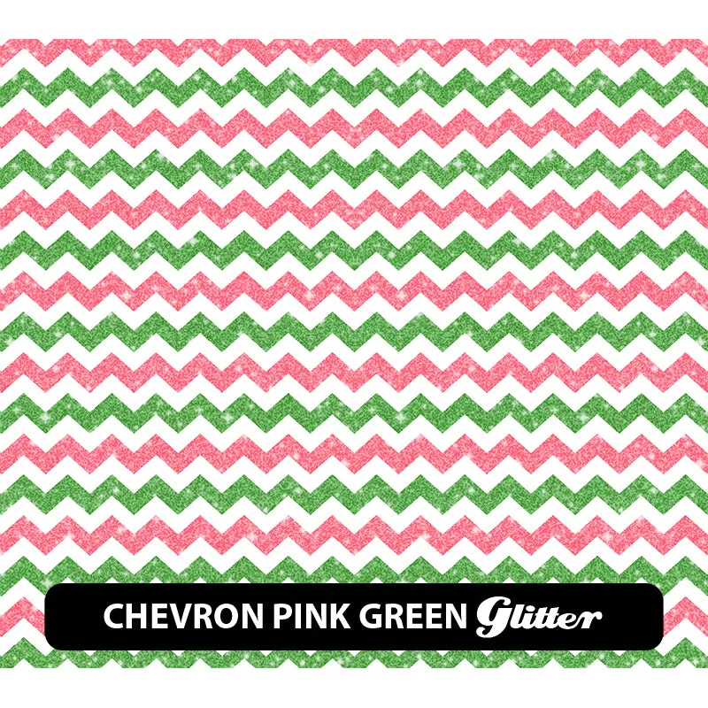 Chevron Glitter Patterned HTV (12" x 12")