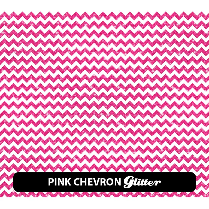 Chevron Glitter Patterned HTV (12" x 12")