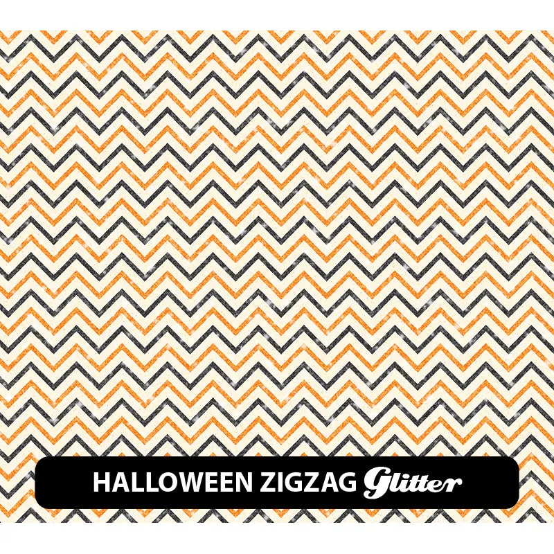 Chevron Glitter Patterned HTV (12" x 12")