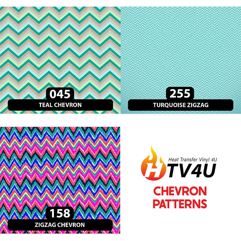 Chevron Puff Patterned HTV (12" x 12")