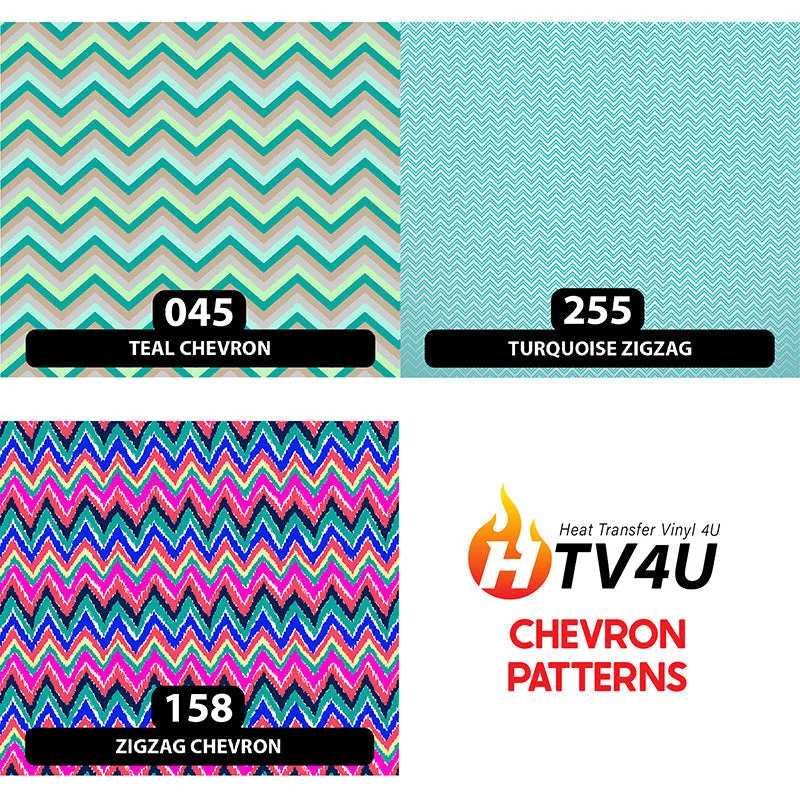 Chevron Puff Patterned HTV (18.5" x 12")