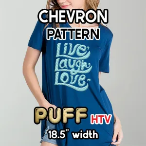 Chevron Puff Patterned HTV (18.5" x 12")