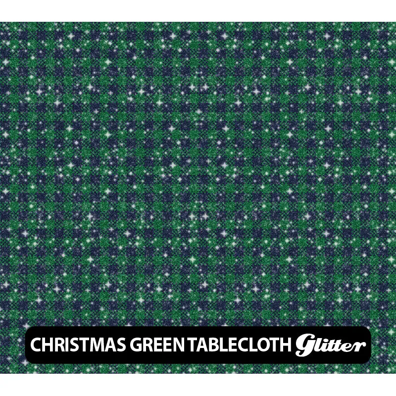 Christmas Glitter Patterned HTV (12" x 12")