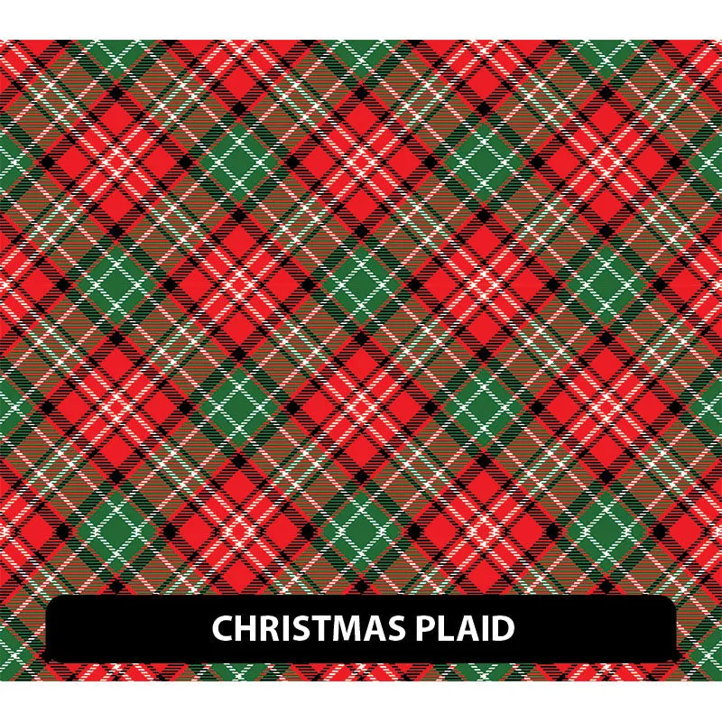 Christmas Puff Patterned HTV (12" x 12")