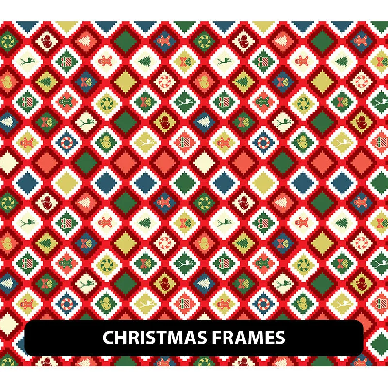 Christmas Puff Patterned HTV (12" x 12")