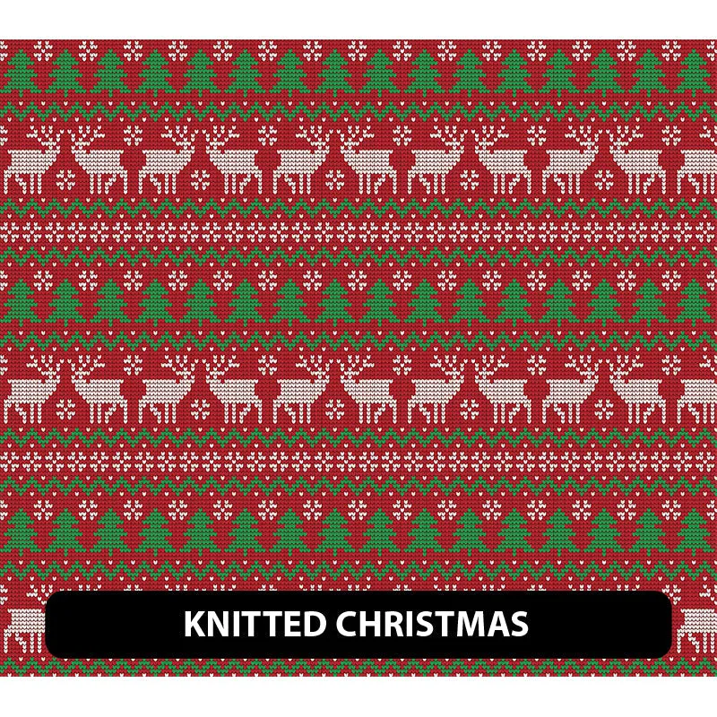 Christmas Puff Patterned HTV (12" x 12")