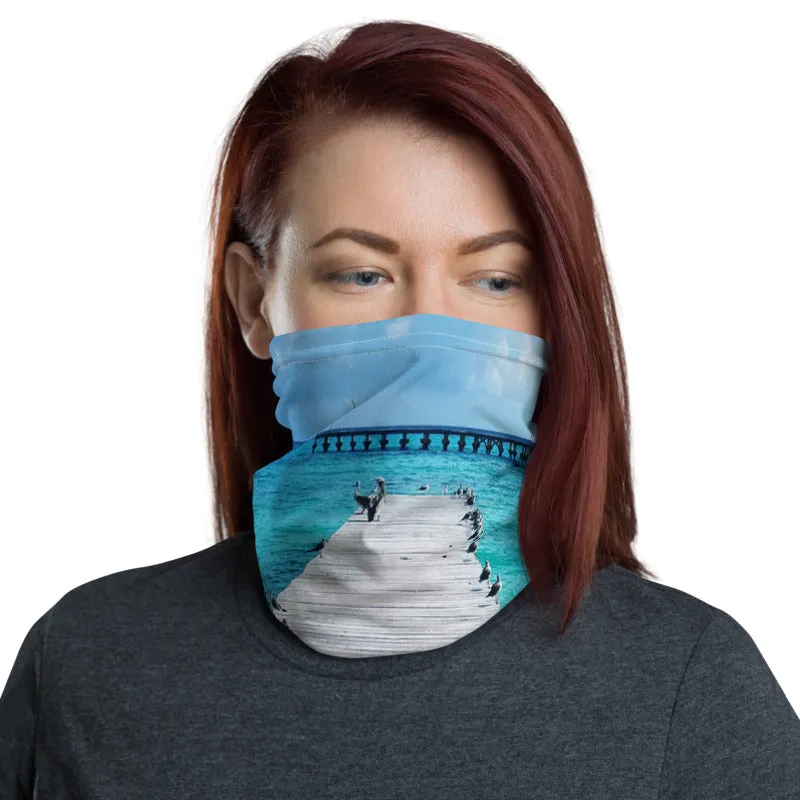 Coastal Paradise Face Mask/Neck Gaiter - Cancun, Mexico