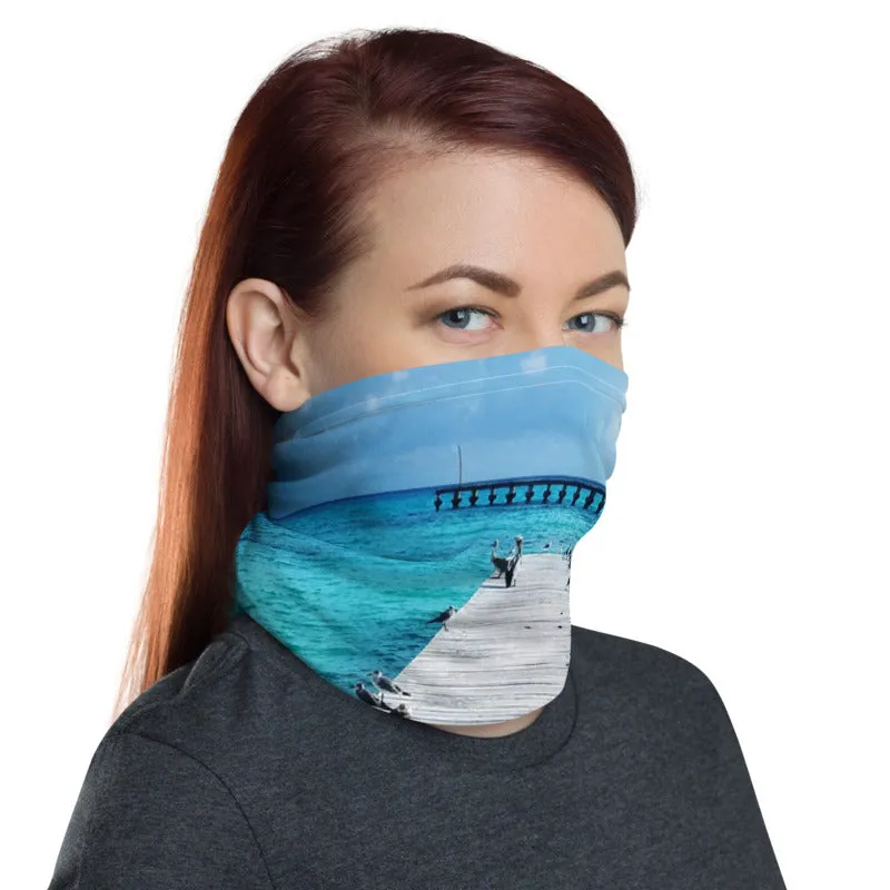 Coastal Paradise Face Mask/Neck Gaiter - Cancun, Mexico