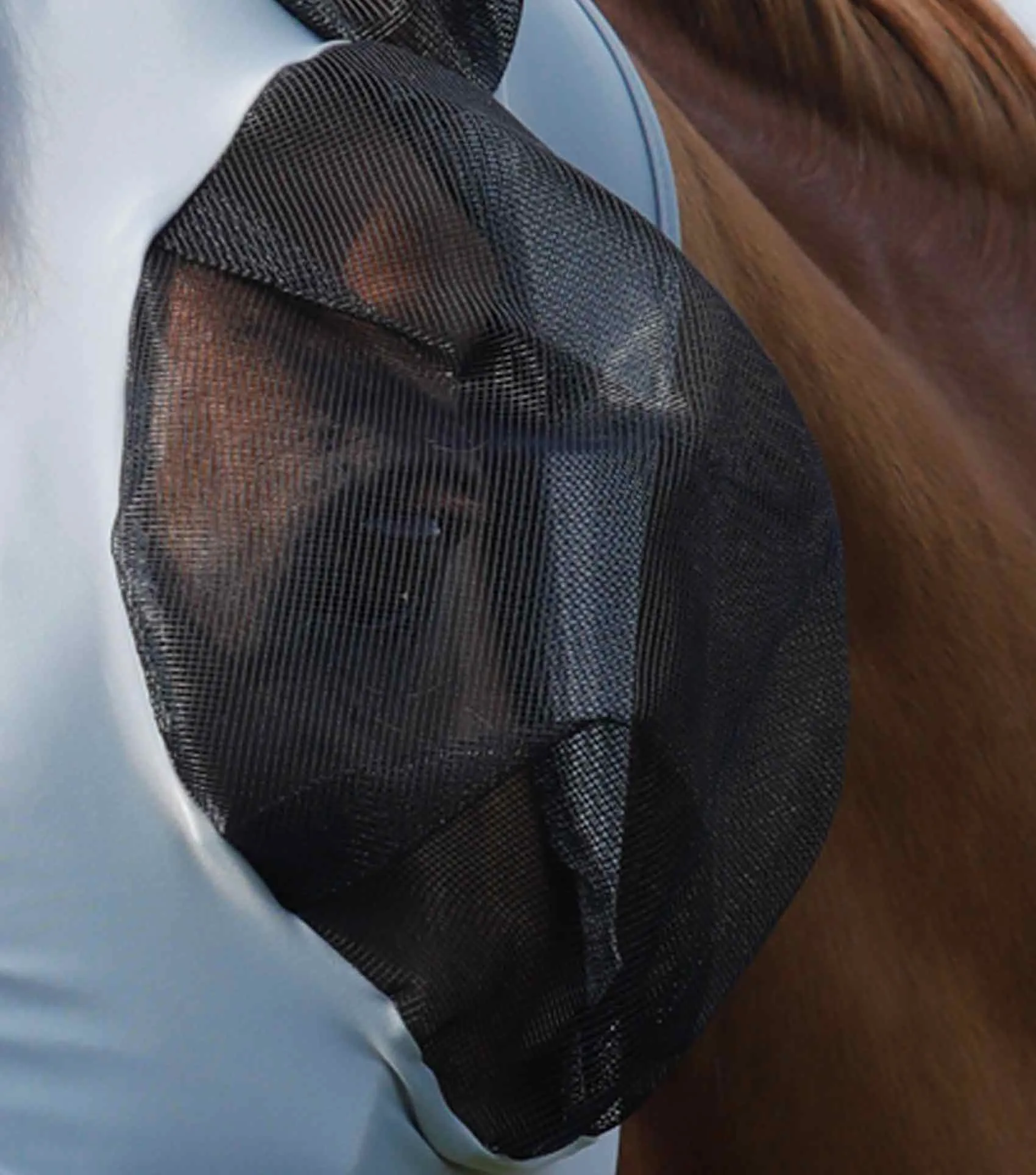 Comfort Tech Lycra Fly Mask Grey