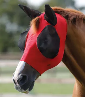 Comfort Tech Lycra Fly Mask Red