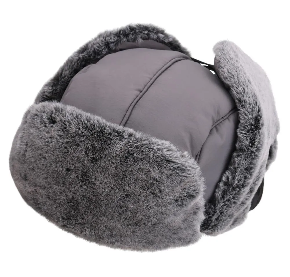 Connectyle New Chunky Warm Trapper Hat For Men Women Winter Russian Hats Thick Plush Lined Waterproof Ushanka Hunting Skiing Cap