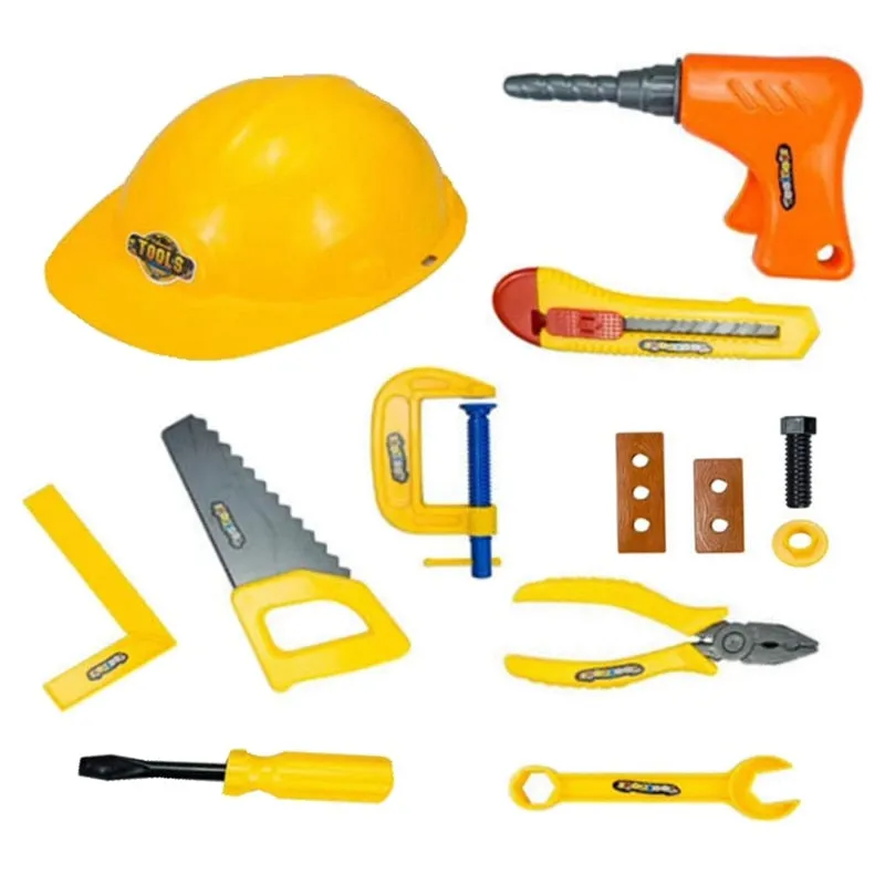 Construction Worker Costume Kit For Kids Role Play Toy Set Career Costumes Heavy worker cosplay