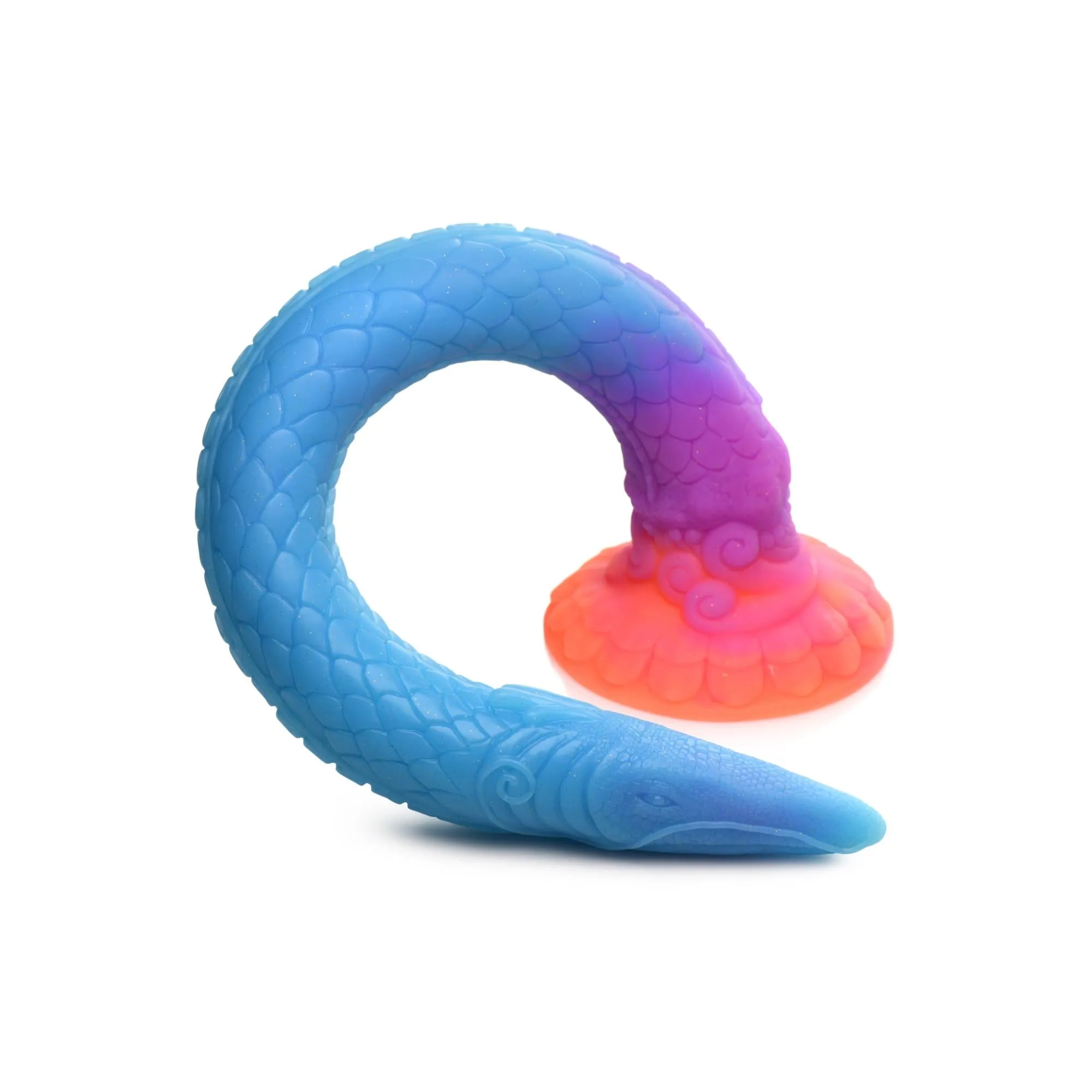 Creature Cocks Makara Glow in The Dark Silicone Snake Dildo