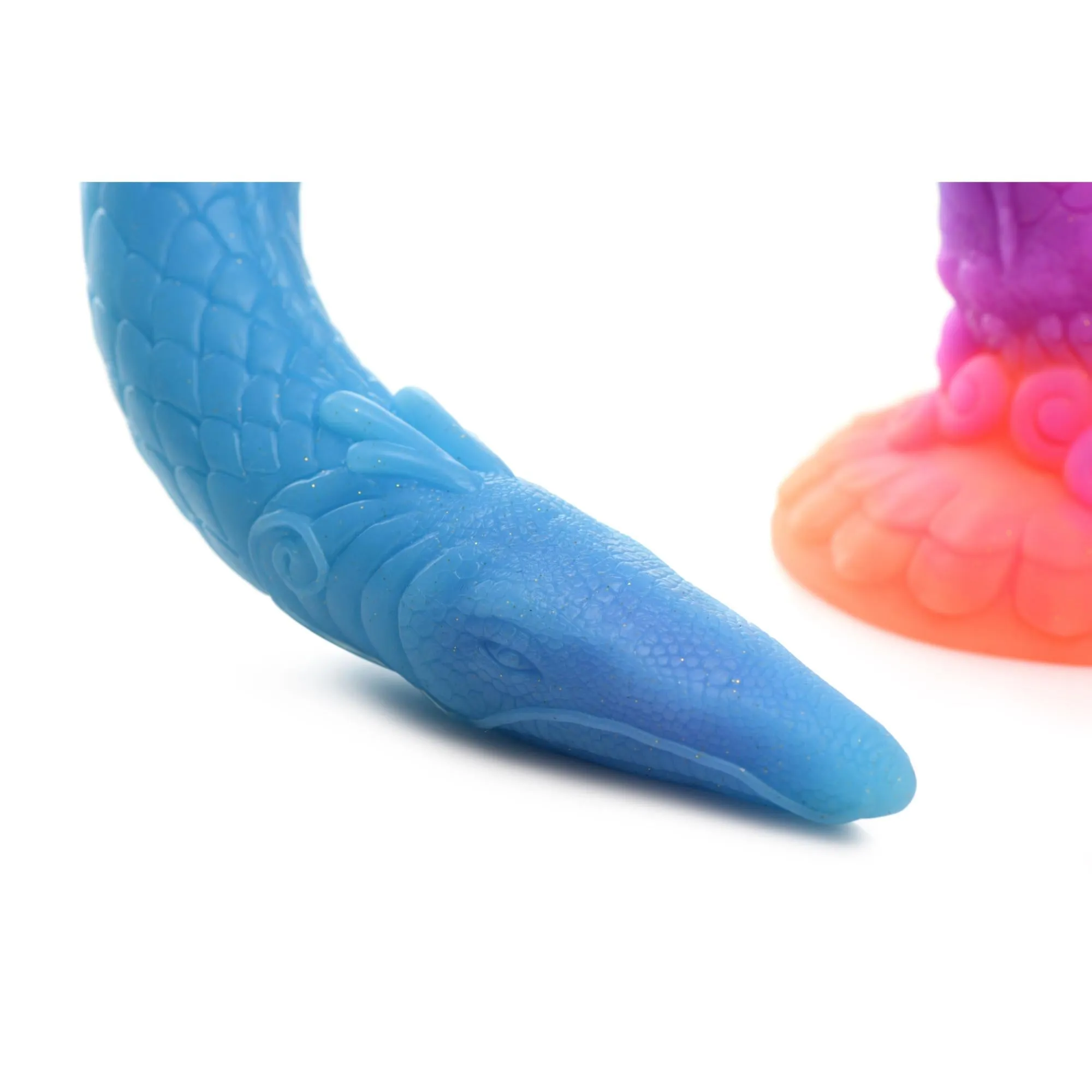 Creature Cocks Makara Glow in The Dark Silicone Snake Dildo