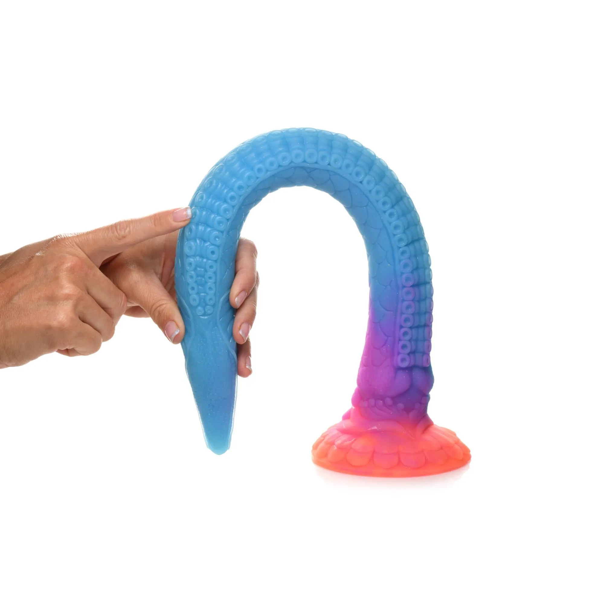 Creature Cocks Makara Glow in The Dark Silicone Snake Dildo