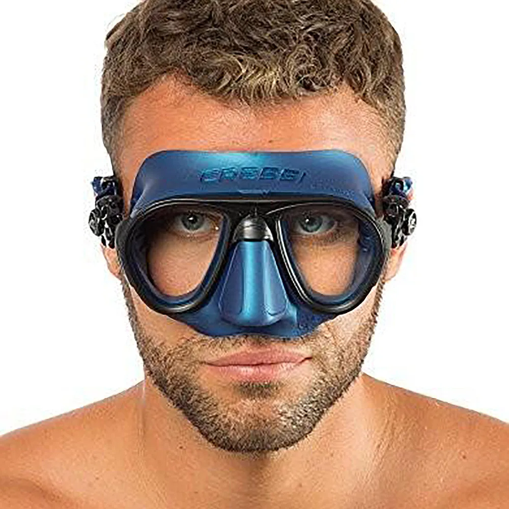 Cressi Calibro   Corsica Mask Set - Metal Blue