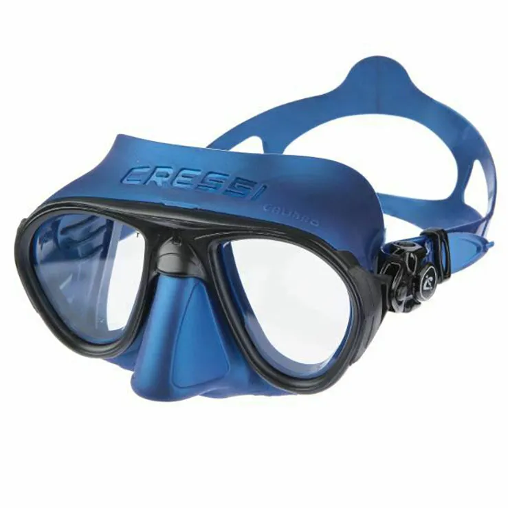 Cressi Calibro   Corsica Mask Set - Metal Blue