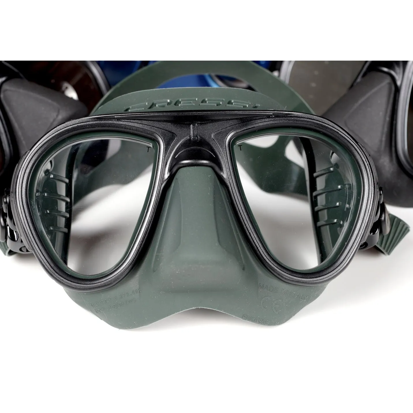 Cressi Calibro   Corsica Mask Set - Military Green