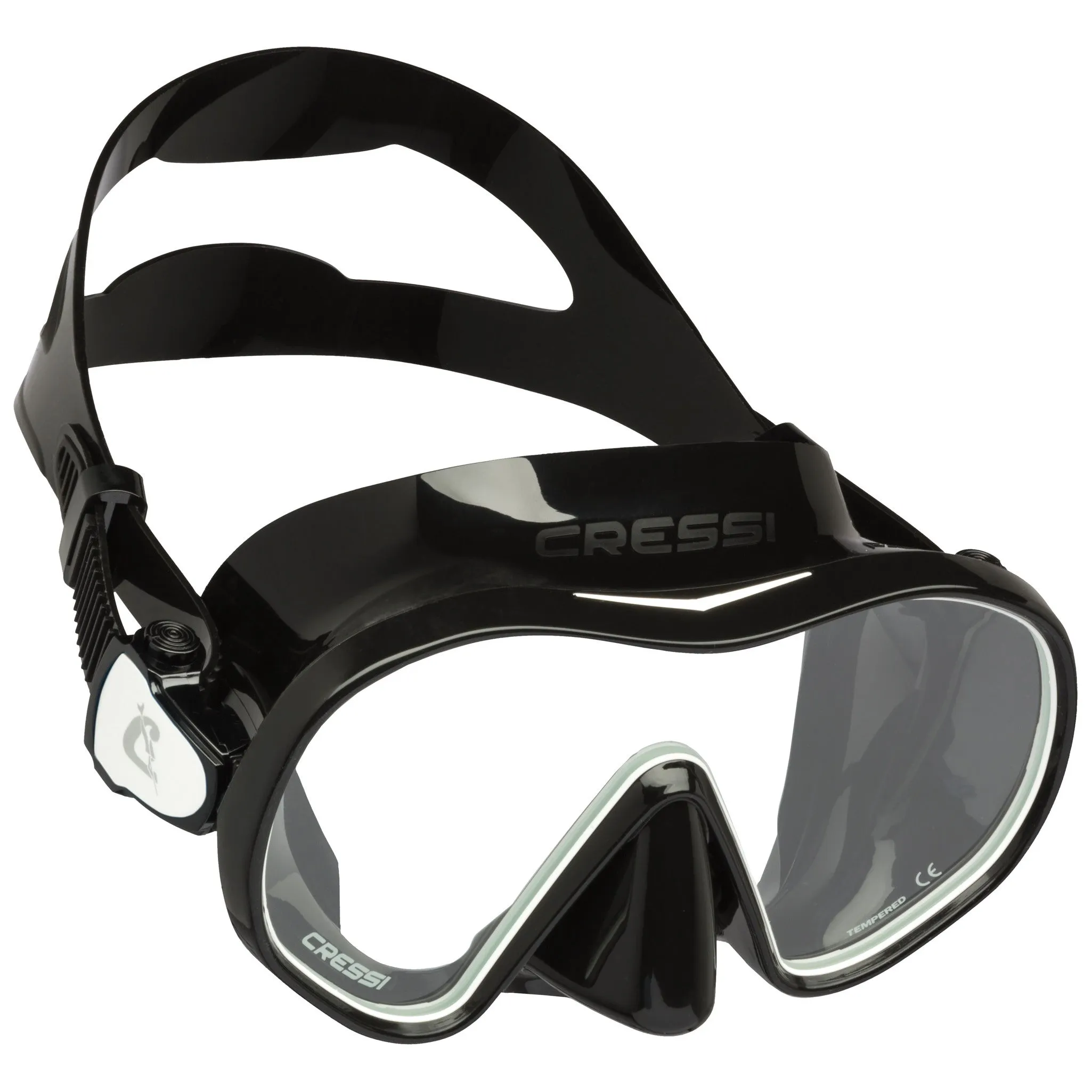 Cressi F-Dual Single Lens Frameless Scuba Mask