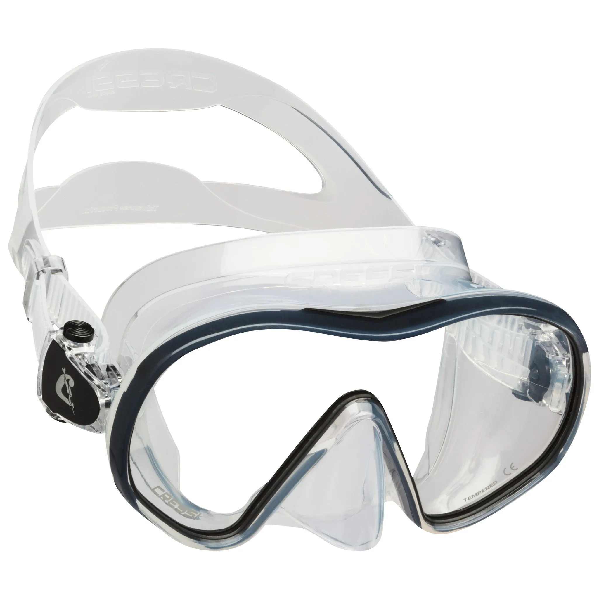 Cressi F-Dual Single Lens Frameless Scuba Mask