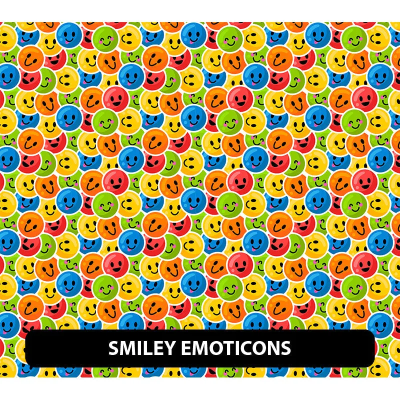 Cute Emoji Puff Patterned HTV (12" x 12")