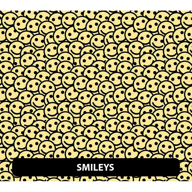 Cute Emoji Puff Patterned HTV (18.5" x 12")