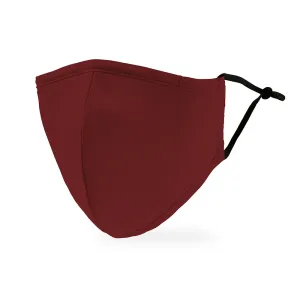 Dark Red Protective Cloth Face Mask