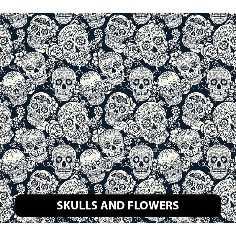 Dia de Muertos Puff Patterned HTV (18.5" x 12")