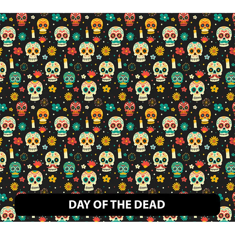 Dia de Muertos Puff Patterned HTV (18.5" x 12")