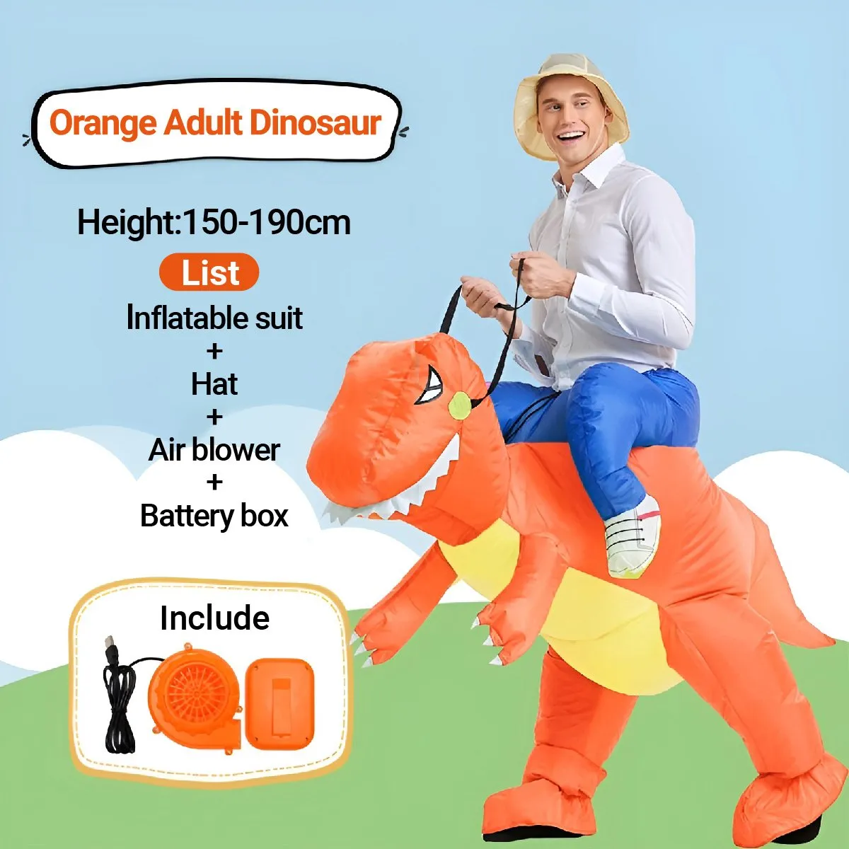 Dinosaur Inflatable Suit Cosplay Costume