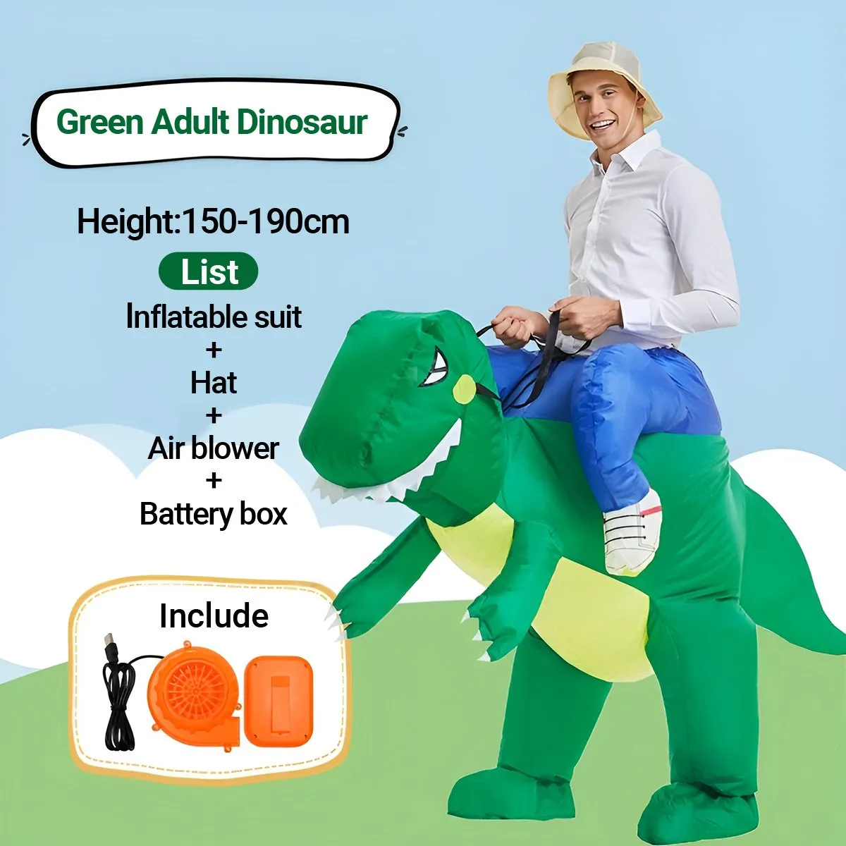 Dinosaur Inflatable Suit Cosplay Costume