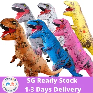 Dinosaur T-rex Halloween Inflatable Costume Giant T-rex Halloween Cosplay Blow Up Suit Fancy Dress