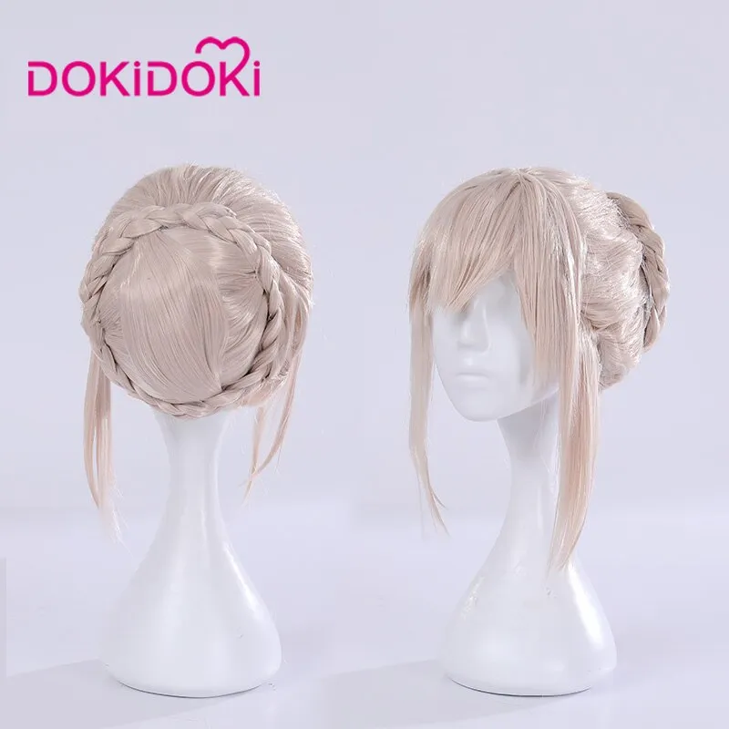 DokiDoki-R Game Fate/stay night Cosplay  Arturia Pendragon Alter Saber Cosplay & Wig Maid Costume FGO