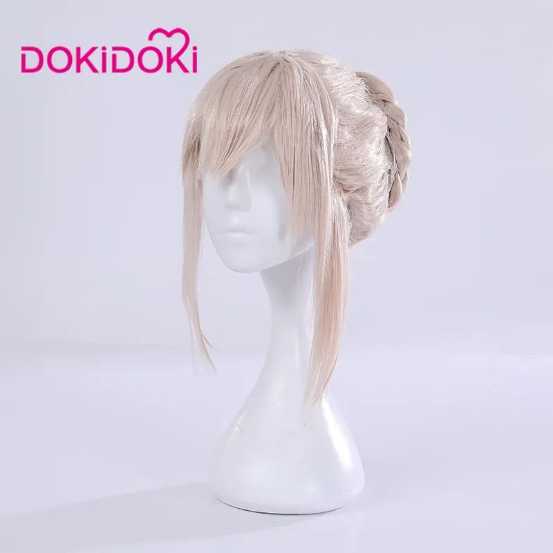 DokiDoki-R Game Fate/stay night Cosplay  Arturia Pendragon Alter Saber Cosplay & Wig Maid Costume FGO