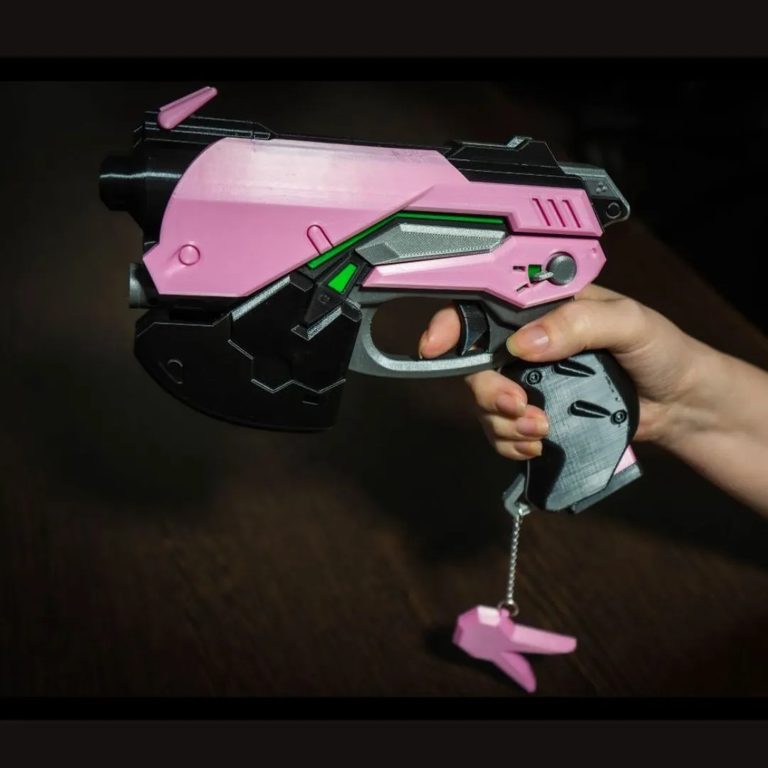 D.Va Cosplay Prop Pistol Replica from Iconic Video Game