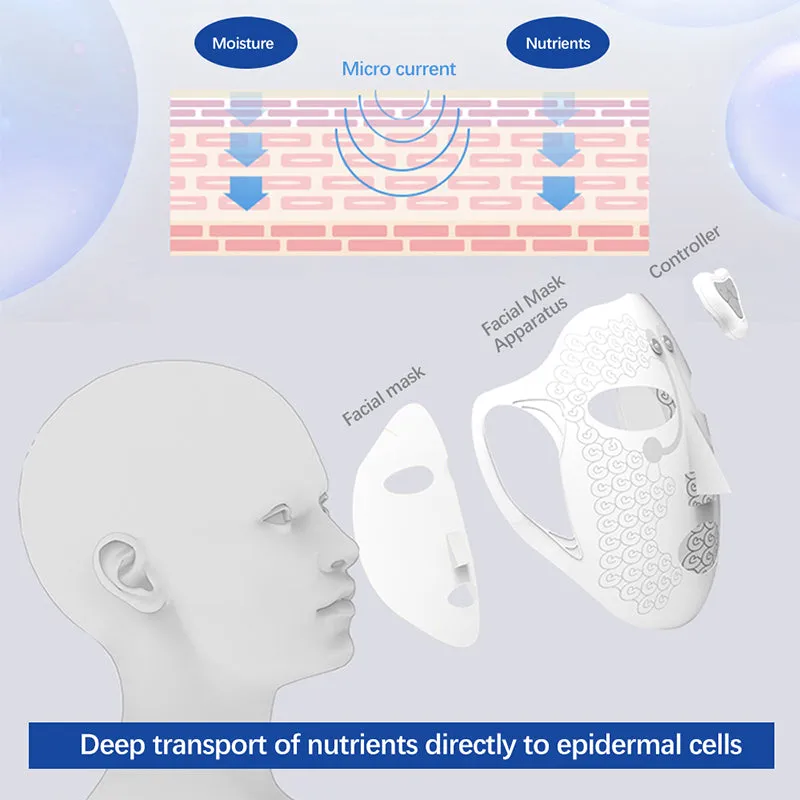 Electric SPA Beauty Silicone Facial Beauty Mask Skin Massager