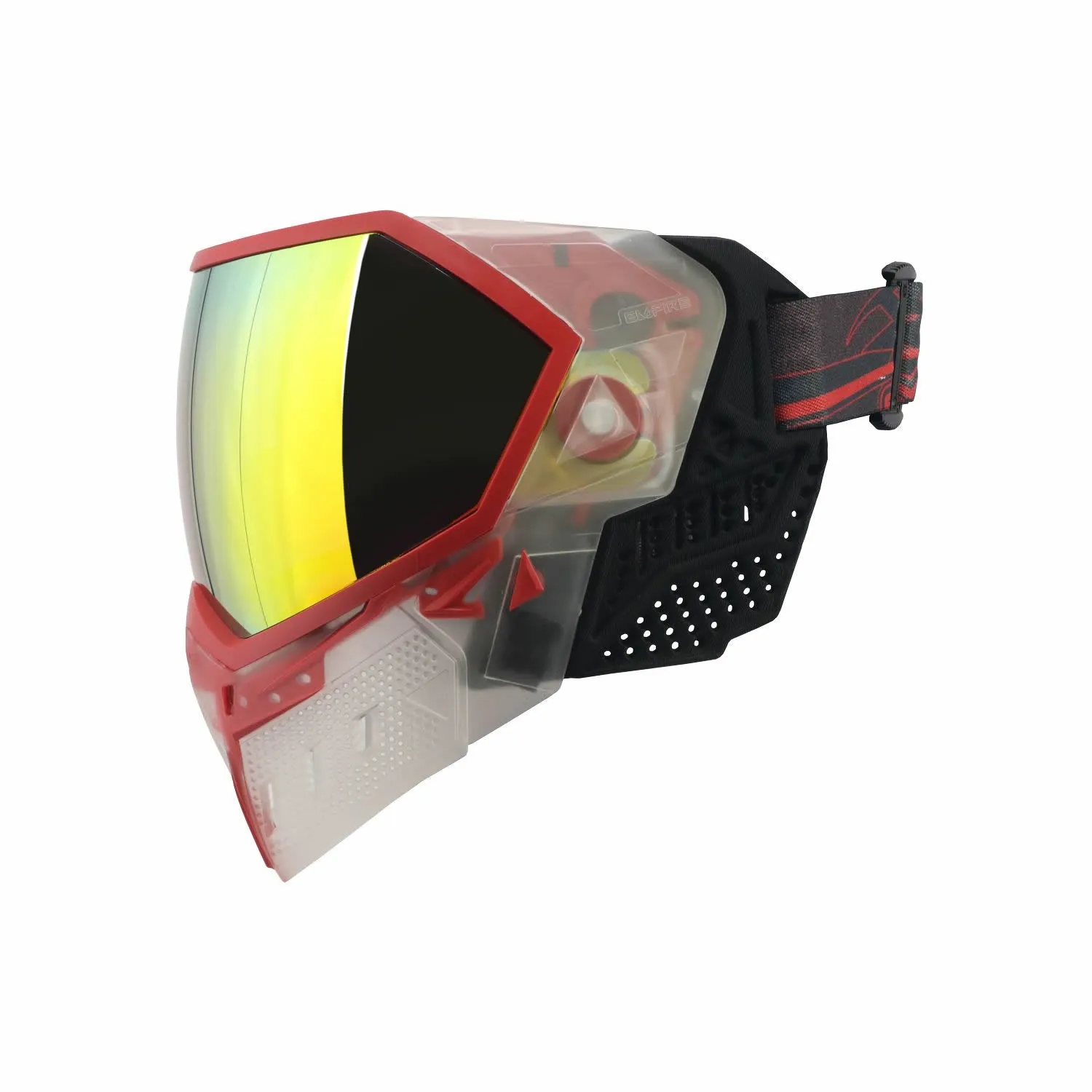 Empire EVS Mask - Clear / Red W/Thermal Fire Mirror Lens