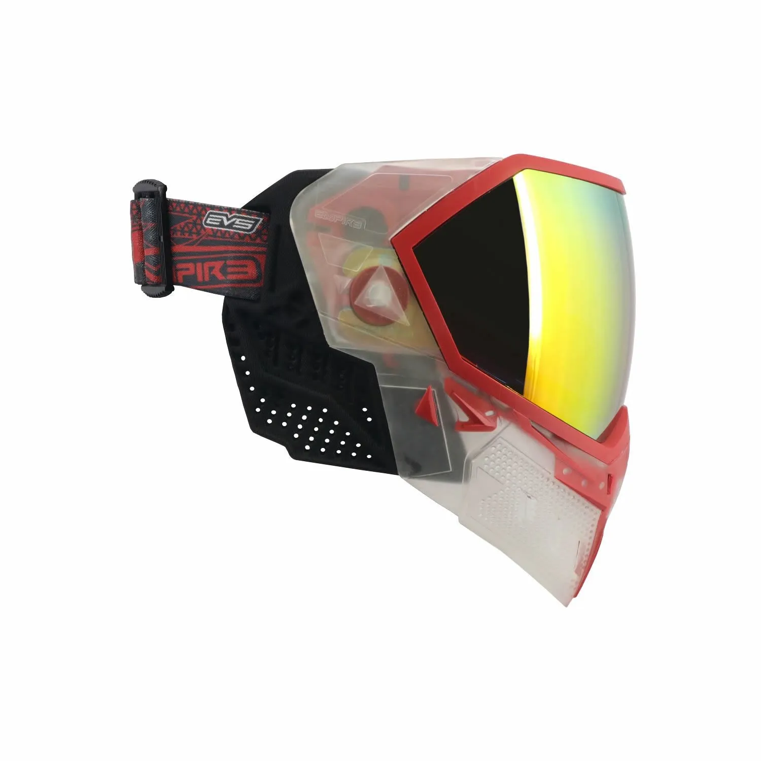 Empire EVS Mask - Clear / Red W/Thermal Fire Mirror Lens