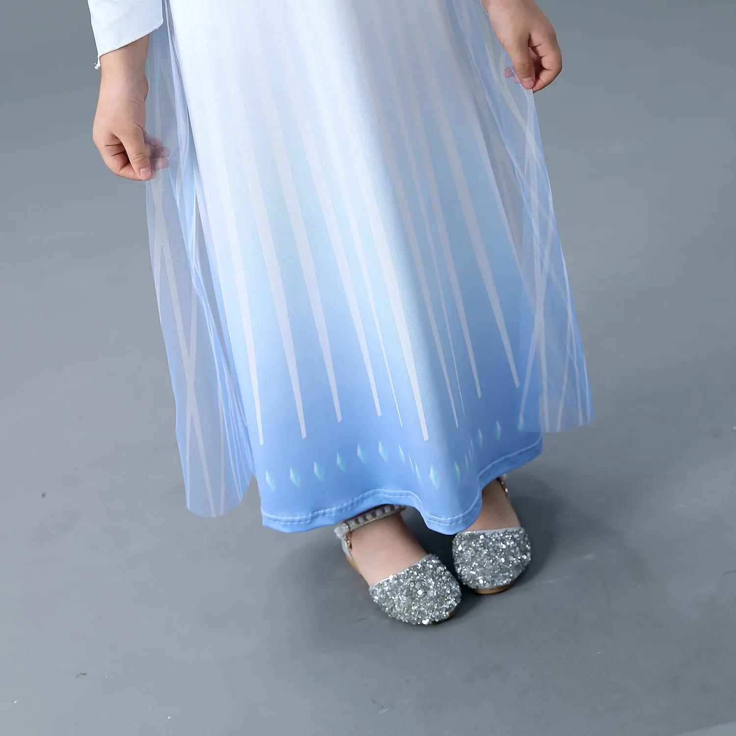 Fancydresswale Frozen 2 Elsa Girl Princess Gown Cosplay costume