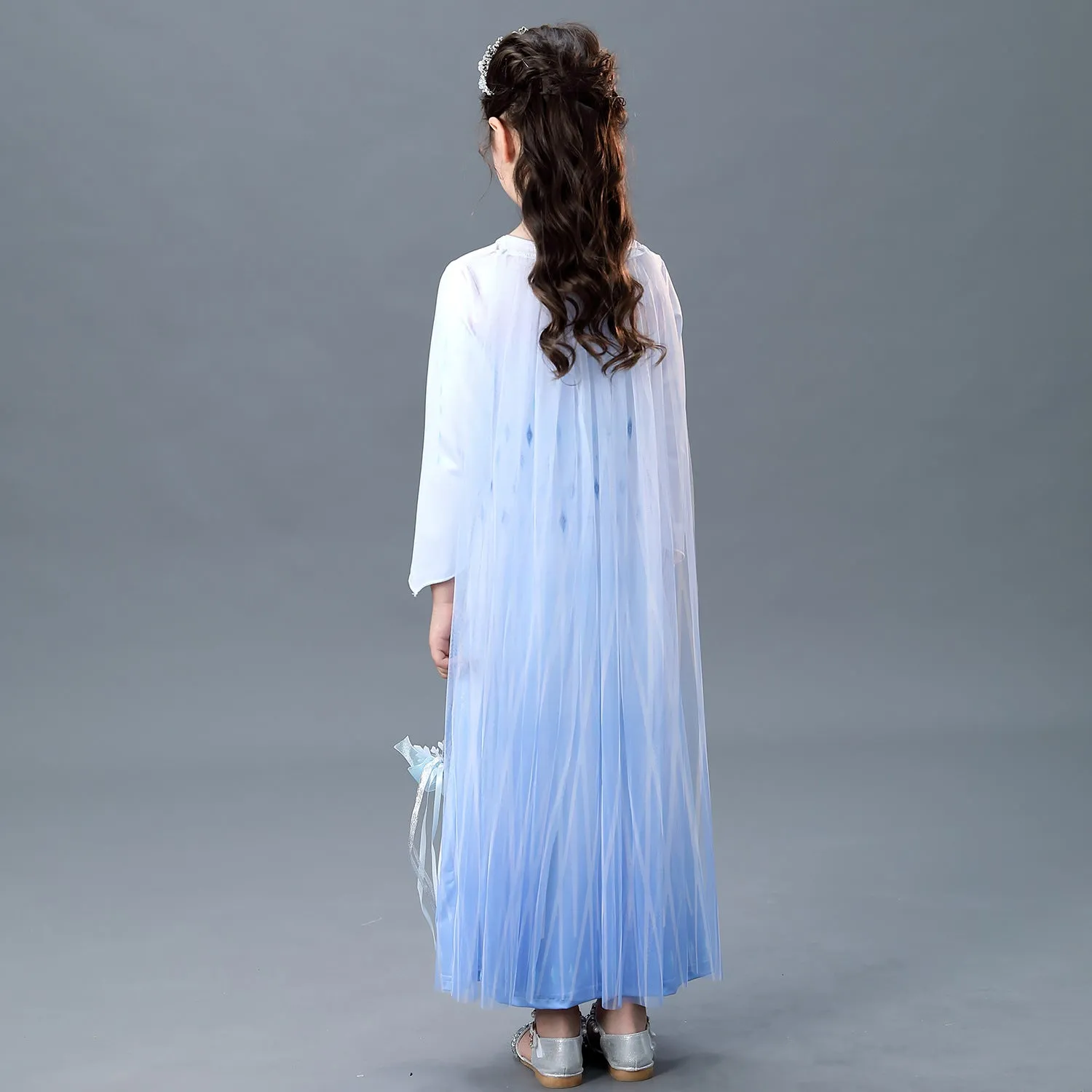 Fancydresswale Frozen 2 Elsa Girl Princess Gown Cosplay costume