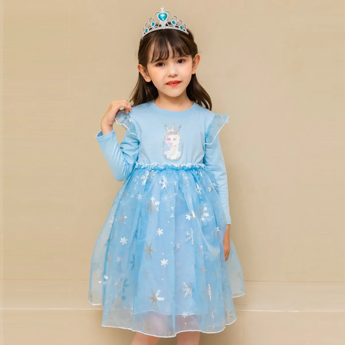 Fancydresswale princess Elsa frozen costume for Girls