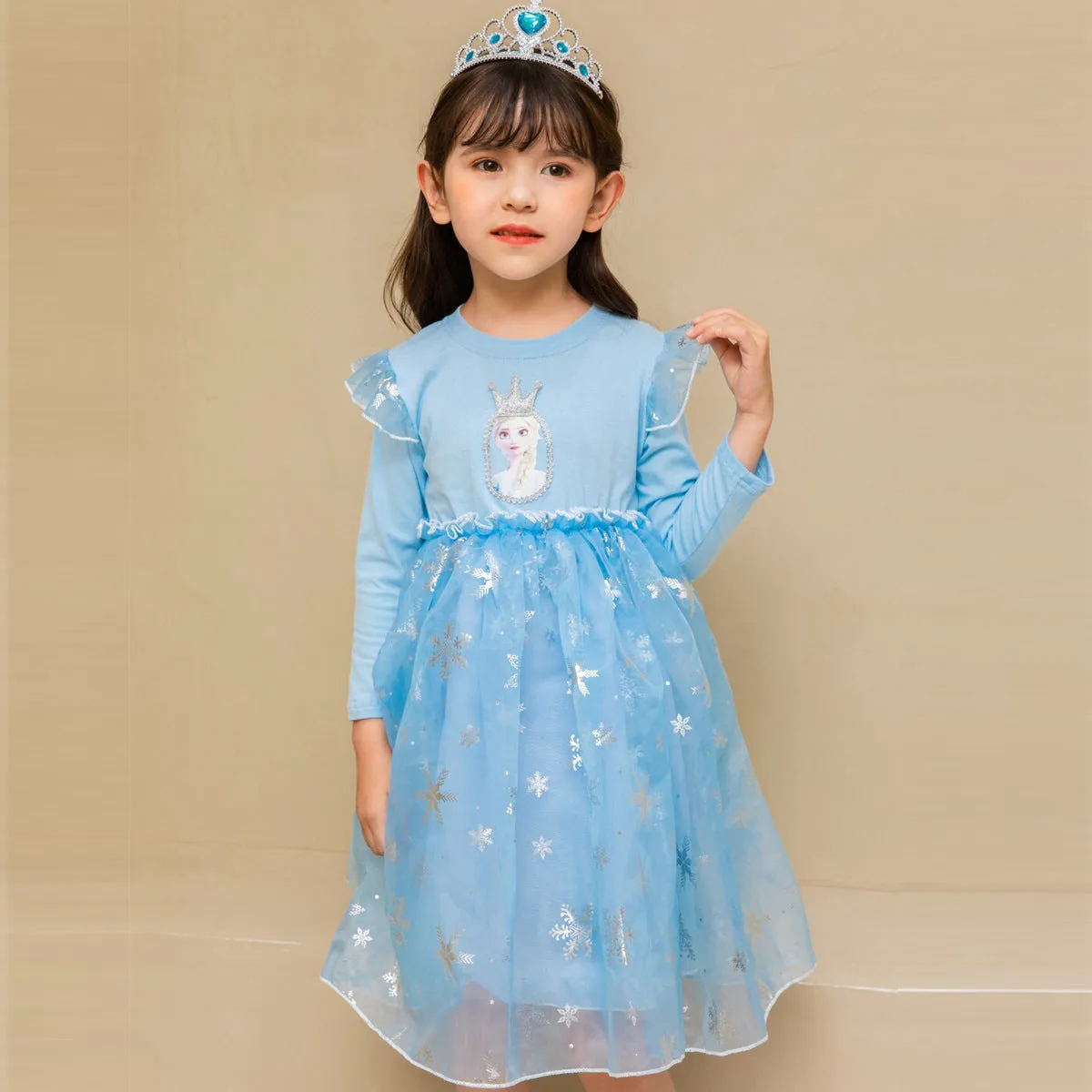 Fancydresswale princess Elsa frozen costume for Girls